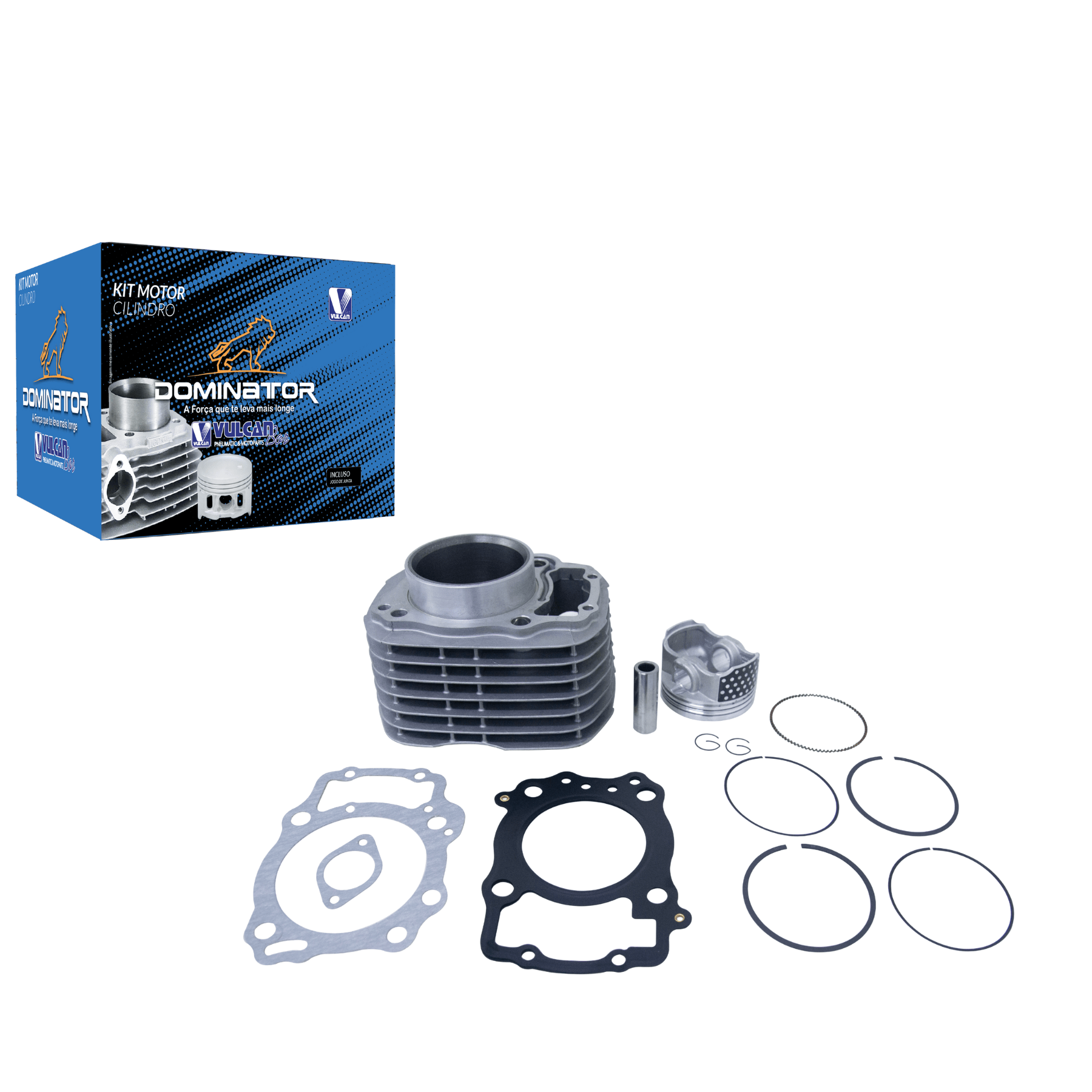 Kit cilindro do motor p/ moto honda cb 250 twister 16/22 - crf 250f 19/... (compl. c/ kit "a" de juntas)